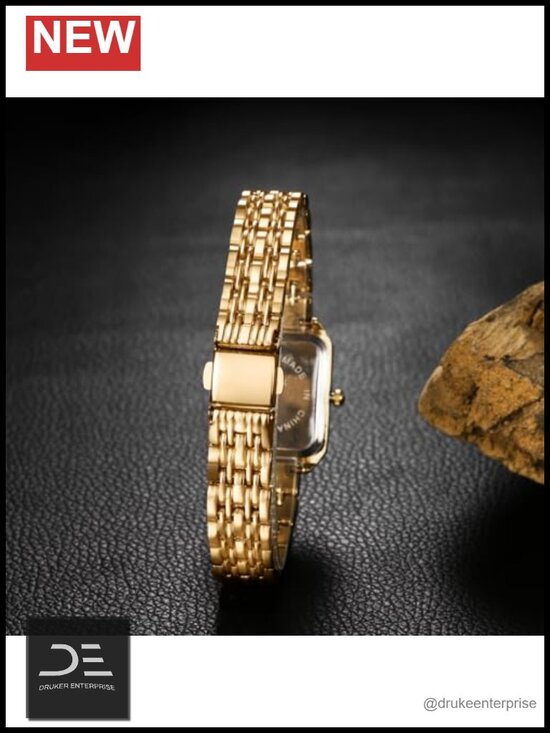 Women\'s Square Bracelet Watch Stainless Steel Strap Analog Quartz Elegant Wrist main image 4